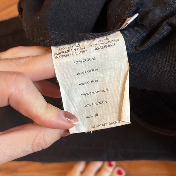 Size Small MIUMIU wide leg black pants with belt - Picture 3 of 3